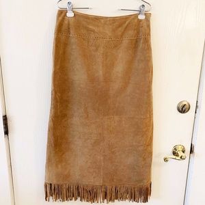 Tan Suede Skirt